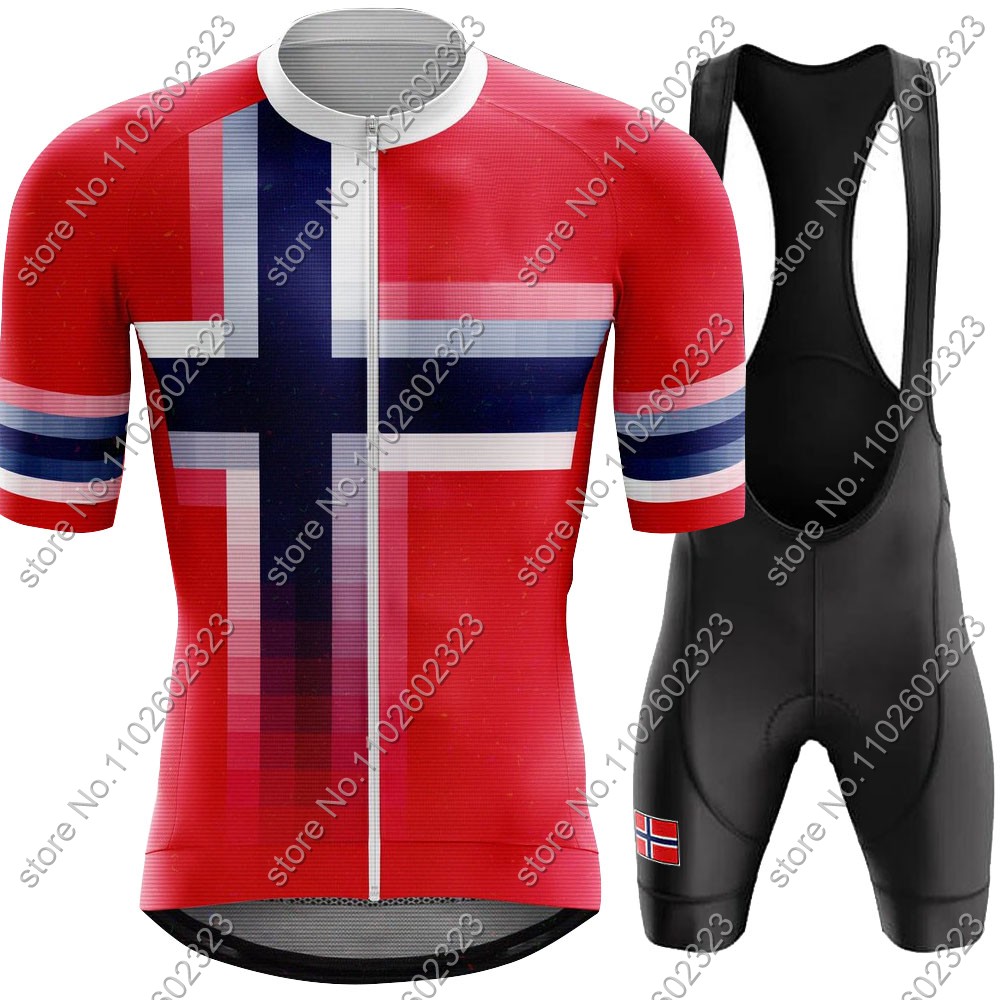 Junior Cycling Gear - 2024 norveç bisiklet forması milli takım