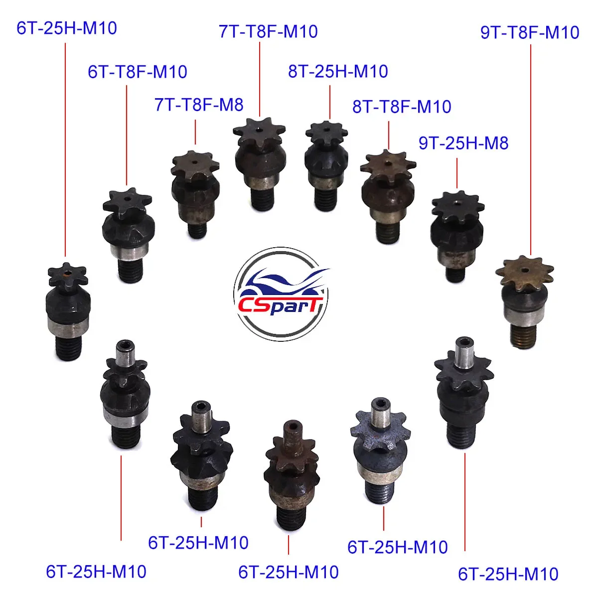 6T 7T 8T 9T 25H T8F M8 M10 zin - Cycling Gear Box incelemesi ve fiyatı